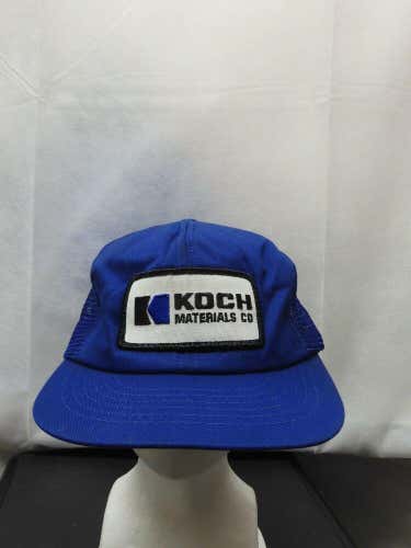 Vintage Koch Materials Mesh Trucker Snapback Patch Hat