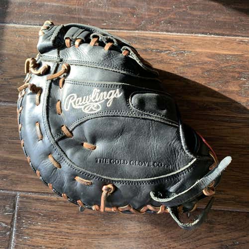 Black Kid Pitch (9YO-13YO) First Base Gamer 12.5" Baseball Glove