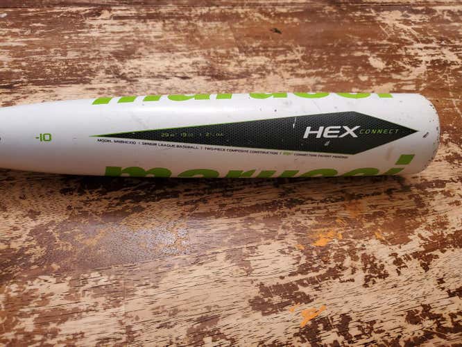 Used Kid Pitch (9YO-13YO) USSSA Certified Marucci Composite Hex Composite Bat (-10) 19 oz 29"
