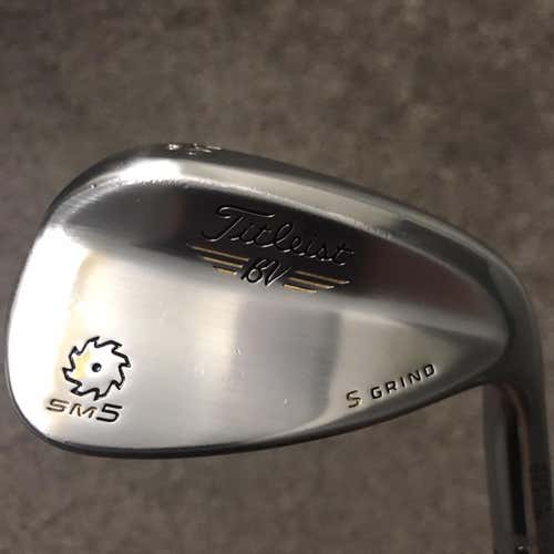 Men's Right Handed Vokey SM5 Tour Chrome Wedge Flex Steel Shaft Wedge