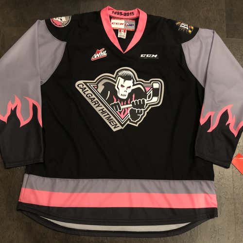NWT CCM WHL Calgary Hitmen 20th Anniversary Alternate Jersey XXL