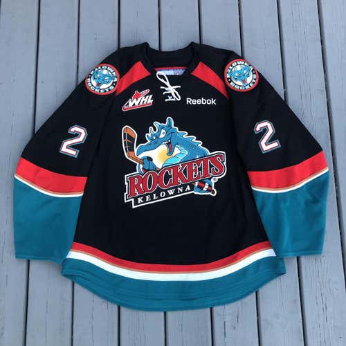 Jesse Lees Game Worn Kelowna Rockets Jersey
