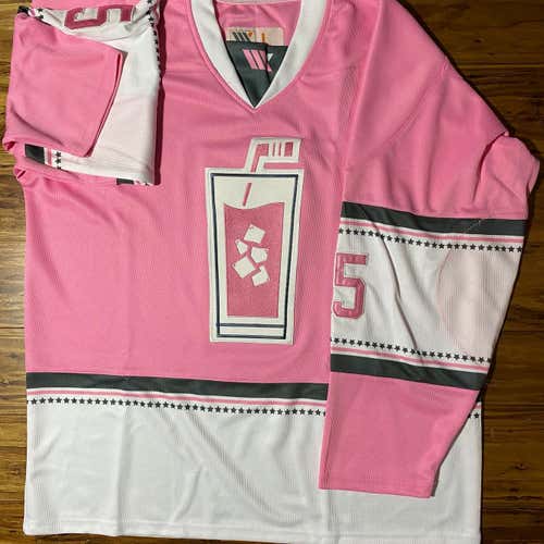 Pink Whitney Custom Hockey Jersey Sz M,L,G