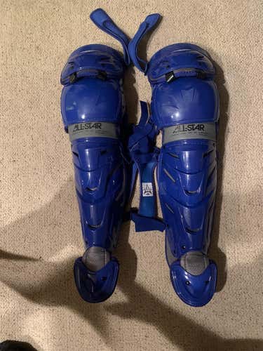Blue Adult All Star System 7 Catcher's Leg Guard