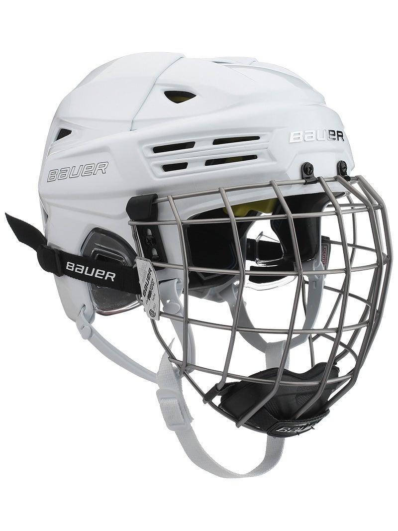 White Small New Bauer Re-akt Hockey Helmet Combo 