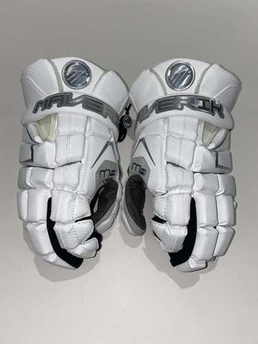 Used Maverik M4 Md Lacrosse Mens Gloves