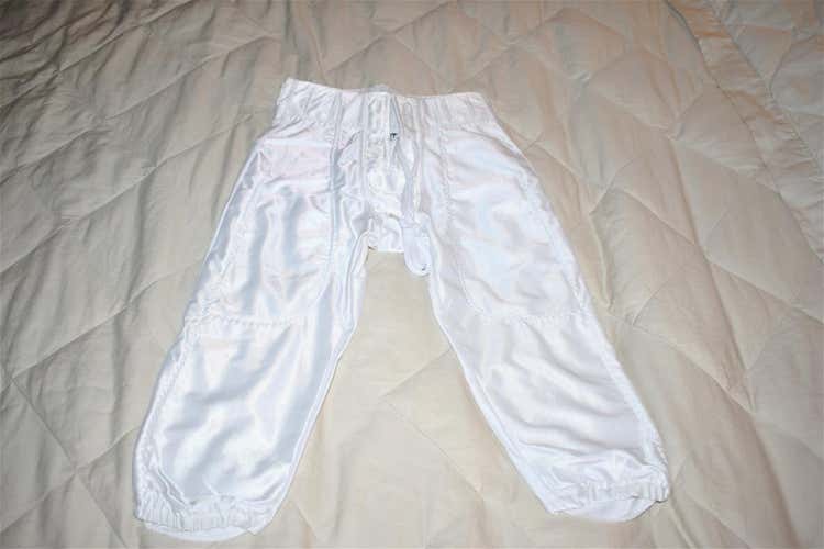 NEW - Martin Dazzle Slotted Football Pants, White, Youth XS