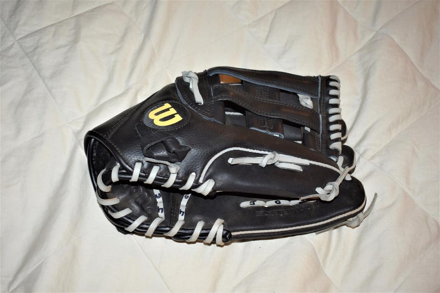 Wilson Softball Elite 13" A2449 Baseball & Softball Glove, Black, 13 Inches