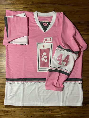 Pink Whitney Custom Hockey Jersey #44 Sz L