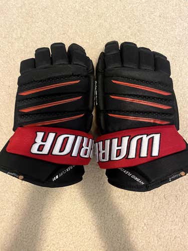 Black/Red Senior Warrior Alpha Pro Gloves 14"