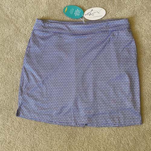 NWT Greg Norman Blue L Golf Skort