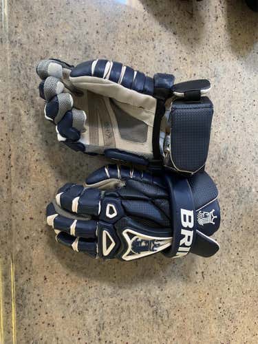 Blue New Brine King V  Lacrosse Gloves - Large
