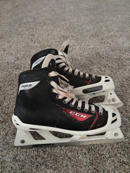 Used Senior CCM RBZ Hockey Goalie Skates Regular Width Size 7.5