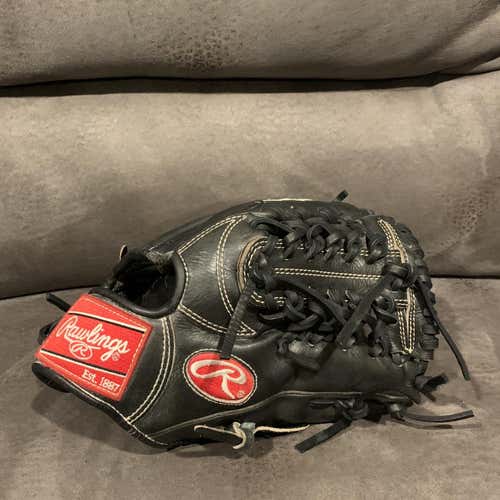 Black Used Right Hand Throw Pro Preferred 11.25" Baseball Glove