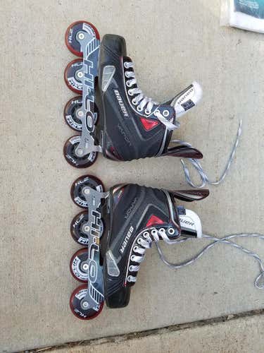 Used Senior Bauer Vapor X50R Inline Skates Regular Width Size 3