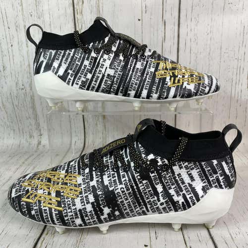 NEW Mens Adidas adizero 8.0 football cleats black White Size 11