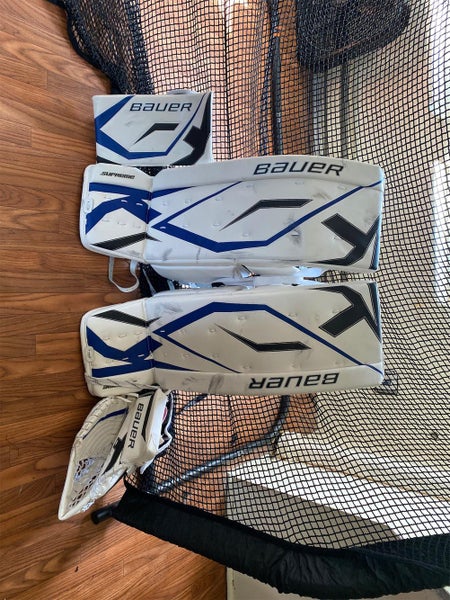 Bauer One60 36+1 Leg Pads, Glove, And Blocker