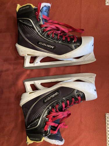 Used Senior Bauer Supreme One60 Hockey Goalie Skates Regular Width Size 7