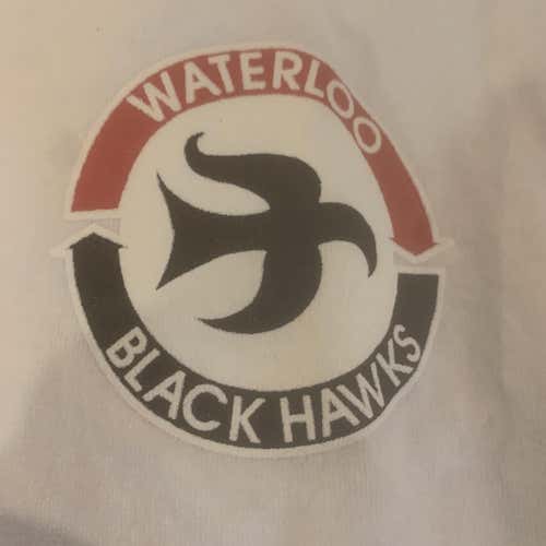 Like New Waterloo Black Hawks White Adult Large Other Shirts