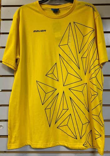 Bauer Supreme Yellow Men’s Large Short Sleeve T-Shirt