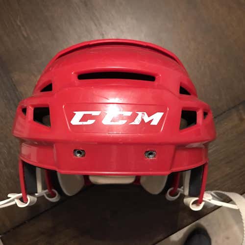 Red Used Medium CCM Vector V08 Pro Stock Helmet