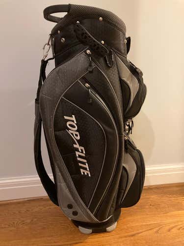 Black Unisex Top Flite Tour Staff Bag