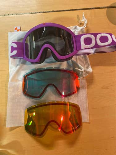 Purple Used POC Ski Goggles