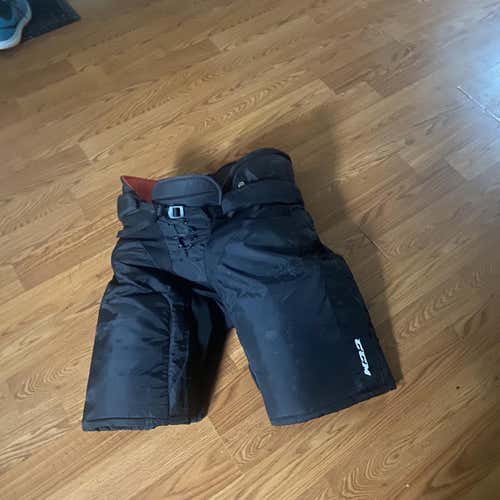 Black Senior Large CCM HP45X Pro Stock Hockey Pants