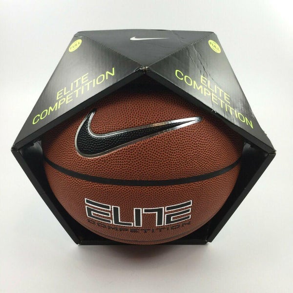 Puede ser calculado Chillido Se infla NEW Nike Elite Competition Basketball Game Ball 7 Full 29.5 Brown Composite  Leather | SidelineSwap