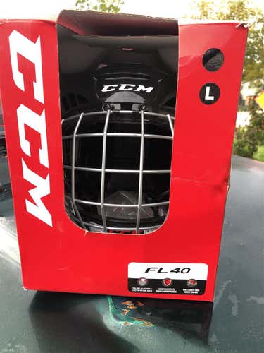 Black New Large CCM FL40  Helmet