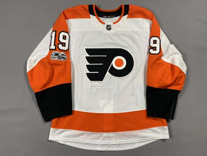 Philadelphia Flyers Nolan Patrick Adidas MiC Adidas Authentic White Jersey - 52