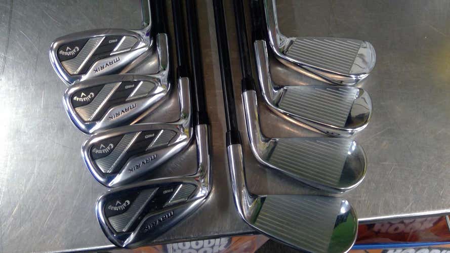 Used Callaway Left Hand MAVRIK Pro Iron Set S300 4-AW