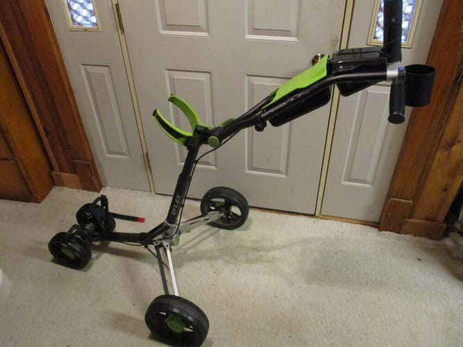 Used Sun Mountain REFLEX Pull Cart Silver/Black/Rush
