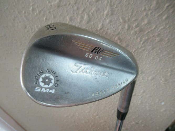TITLEIST VOKEY SM4 60* LOB WEDGE FACTORY VOKEY WEDGE FLEX STEEL NEW GRIP