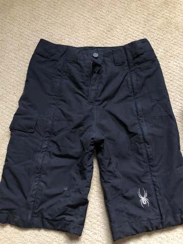 Black Unisex Size 14 Spyder Shorts
