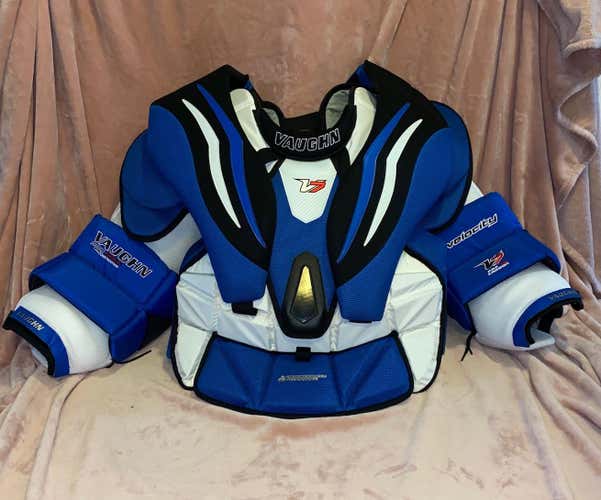 Senior Large Vaughn Velocity V7 XF Pro Carbon Chest and Arm Protector  Goalie Chest Protector