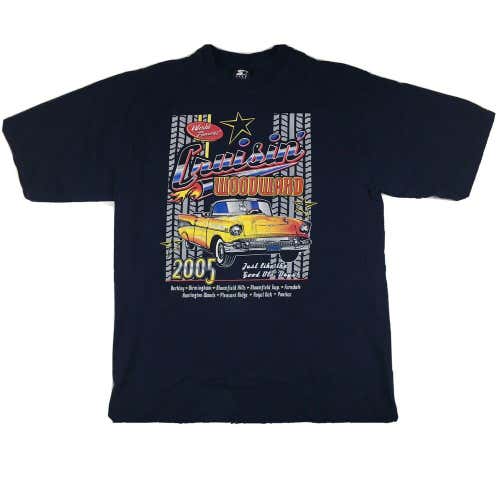 2005 Detroit Woodward Dream Cruise T-Shirt Just Like the 'Ole Days Sz Medium