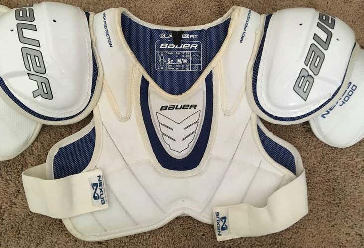 Used Senior Medium Bauer Nexus 4000 Shoulder Pads