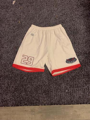 FAU Lacrosse White Men's Large Shorts #29