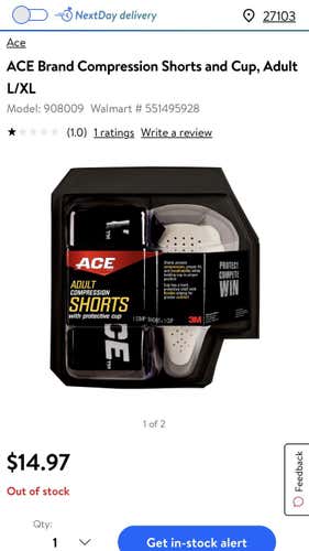 New Small 3M Ace Compression short With cup
