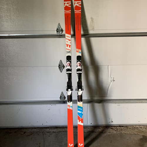 2016 Rossignol HERO FIS SG Skis 40m Radius 205m w/ Bindings Max Din 18