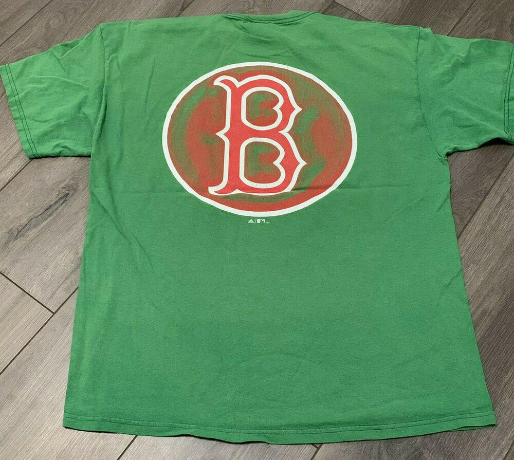 Boston Red Sox T Shirt Adult L Green 
