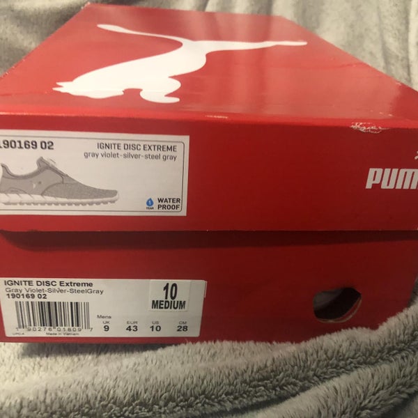 Gray Men's Size 10 (Women's 11) Puma Golf Shoes