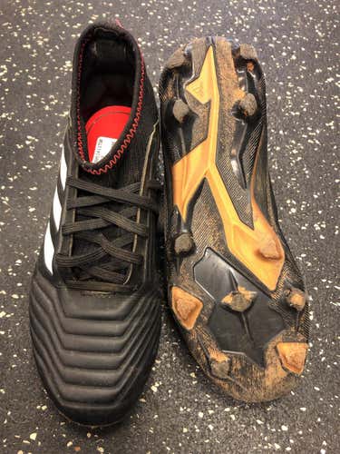 Black Used Size 2 Adidas Cleats