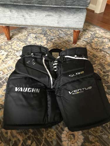 Black  Small Vaughn Ventus SLR Pro Hockey Goalie Pants