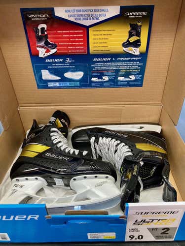 New Bauer Supreme Ultrasonic 9.0 Fit 2(DEMO Skated on for 30 min)