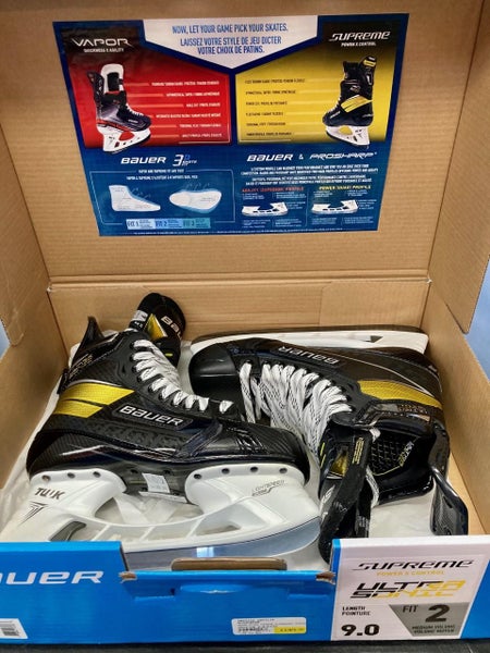 New Bauer Supreme Ultrasonic 9.0 Fit 2(DEMO Skated on for 30 min)