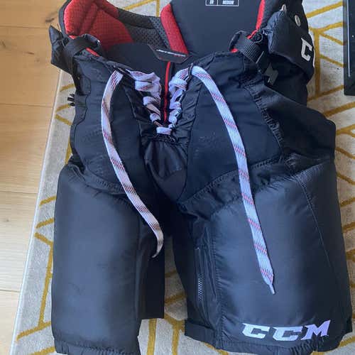 Black Senior Medium CCM JetSpeed FT1  Hockey Pants