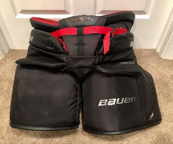 Used 2019 Senior Bauer Vapor 2X Pro Goalie Pants - Medium - Black