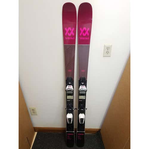 Used Women's Volkl All Mountain Yumi Skis Size 154cm With Squire 11 Demo Bindings Max Din 11